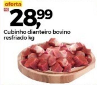 Frangolândia Cubinho dianteiro bovino resfriado 1kg oferta