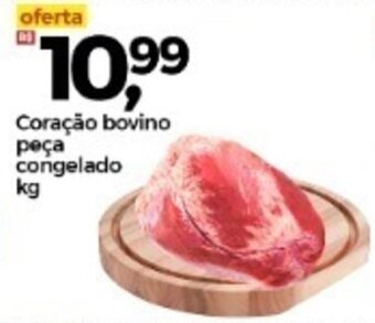 Frangolândia Coracao Bovino peca congelado 1kg oferta