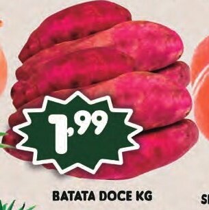 Supermercados Cristal Batata Doce 1kg oferta