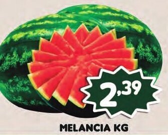 Supermercados Cristal Melancia 1kg oferta