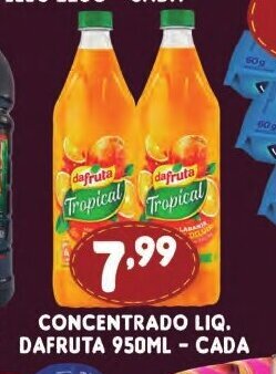 Supermercados Cristal Concentrado Liq. Dafruta 950ml cada oferta