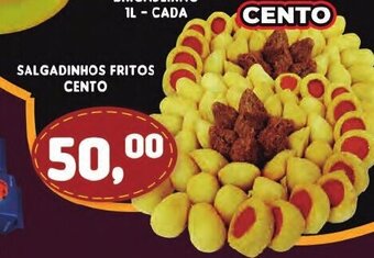 Supermercados Cristal Salgadinhos Fritos Cento oferta
