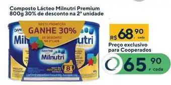 Drogaria Coop Composto Lácteo Milnutri Premium 30% De Desconto Na 2a Unidade oferta