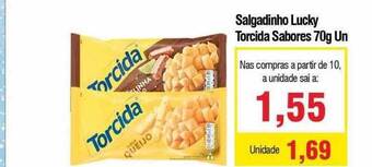 Spani Atacadista Salgadinho Lucky Torcida Sabores oferta