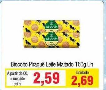Spani Atacadista Biscoito Piraquê Leite Maltado oferta