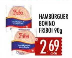 Supermercados Avenida Hambúrguer Bovino Friboi oferta