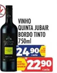 Supermercados Avenida Vinho Quinta Jubair Bordo Tinto oferta