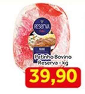 Shibata Supermercados Patinho Bovino Reserva 1kg oferta