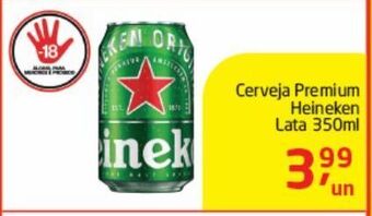 Tenda Atacado Cerveja heineken 350ml oferta