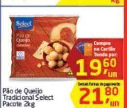 Tenda Atacado Pão de queijo select 2kg oferta