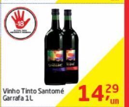 Vinho tinto santomé 1l