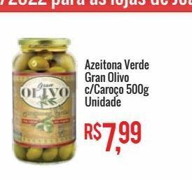 Mart Minas Azeitona verde gran olivo c/caroço 500g unidade oferta