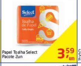 Tenda Atacado Papel toalha select 2un oferta