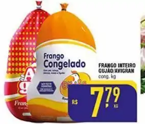 Mercantil Rodrigues Frango inteiro gujão/avigran congelado kg oferta