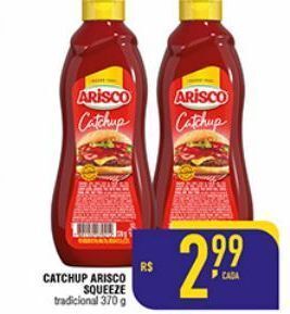Catchup arisco tradicional squeeze 370 g