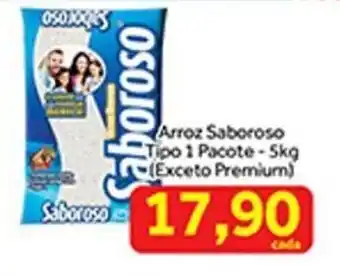 Shibata Supermercados Arroz Saboroso tipo 1 branco 5kg oferta