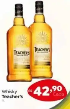Novo Atacarejo Whisky Teachers oferta