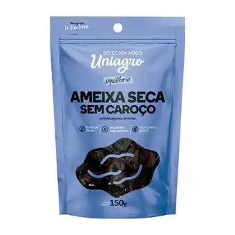 Ameixa preta uniagro sem caroço pouch 150g