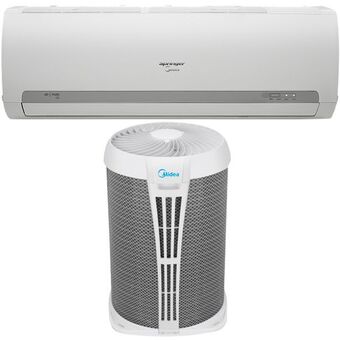 Gazin Ar condicionado split airvolution 9.000 btus timer midea quente e frio oferta