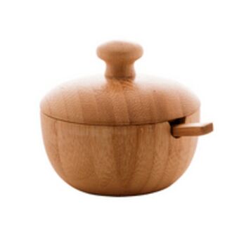 Açucareiro com colher, bambu verona, 8x7,5cm - 1492