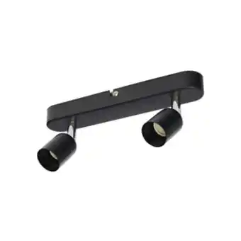 Leroy Merlin Spot de sobrepor 2 lâmpadas preto basic inspire oferta