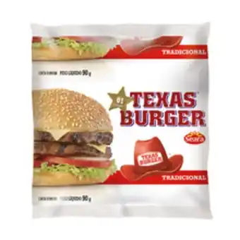 Hambúrguer bovino texas burguer 90g
