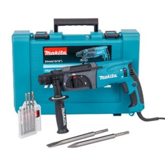 Leroy Merlin Martelete combinado sds plus 800w hr2470 220v com 5 brocas, 1 ponteira e 1 talhadeira makita oferta