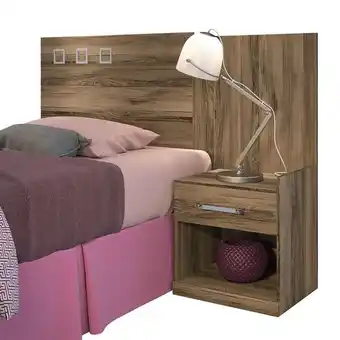 Cabeceira para cama box solteiro 148cm cm criado-mudo demolição havana plus 224011 santos andirá