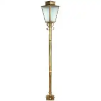 Poste de jardim aço 176cm ouro velho - ideal 