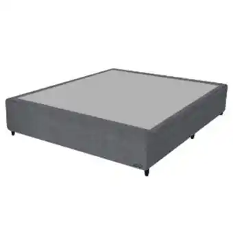 Lojas Guido Base cama casal gazin invictus sued bord 138x188x27 ./cinza oferta