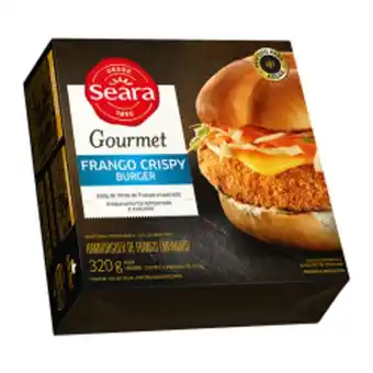 Enxuto Hambúrguer de frango empanado gourmet seara 320g oferta