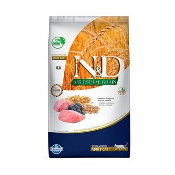 Petz Ração farmina n&d ancestral grain para gatos adultos sabor cordeiro e blueberry oferta