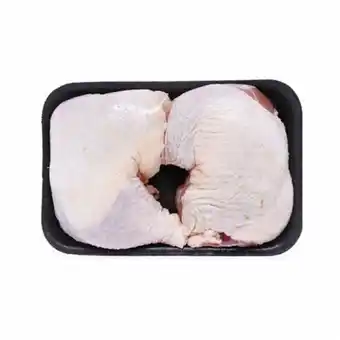 Coxa e sobrecoxa de frango bandeja