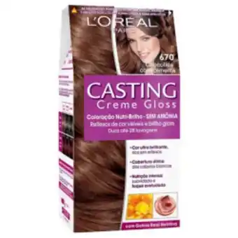 Kit de tintura capilar casting creme gloss l´oréal chocolate com pimenta n. 670 und