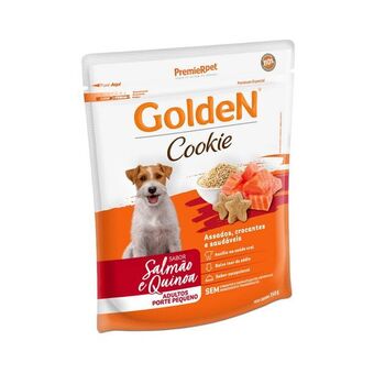 Petz Biscoito golden cookie para cães adultos de porte pequeno sabor salmão e quinoa 350 g oferta