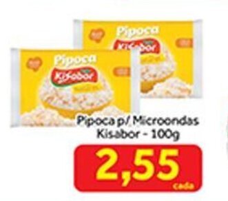 Shibata Supermercados Pipoca p/ Microondas Kisabor 100g oferta