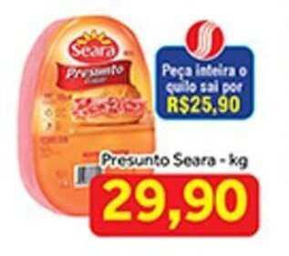 Shibata Supermercados Presunto Seara 1kg oferta