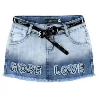 C&A Saia look jeans c/ cinto jeans azul oferta