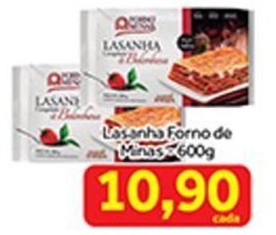 Shibata Supermercados Lasanha Forno de Minas 600g oferta
