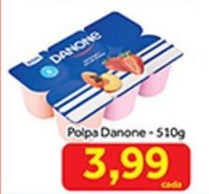 Shibata Supermercados Polpa Danone 510g oferta