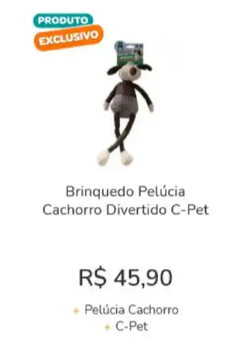 Brinquedo Pelucia Cachorro Divertido C-Pet