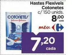 Hastes Flexiveis Cotonetes c/150 unids.