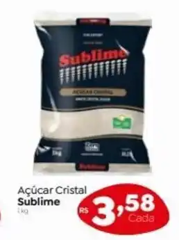 Novo Atacarejo Acucar Cristal Sublime 1kg oferta