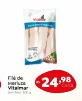 Novo Atacarejo File de Merluza Vitalmar 800g oferta