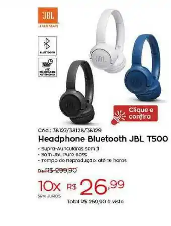 Ibyte Headphone Bluetooth Jbl T500 oferta
