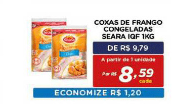 Bahamas Mix Coxas De Frango Congeladas Seara Iqf 1kg oferta