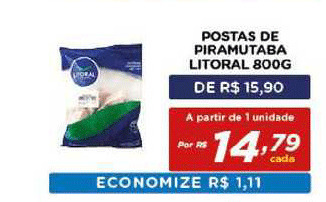 Bahamas Mix Postas De Piramutaba Litoral 800g oferta