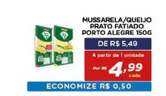 Bahamas Mix Mussarela Queijo Prato Fatiado Porto Alegre 150g oferta