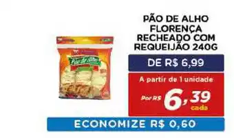 Bahamas Mix Pão De Alho Florença Recheado Com Requeijão 240g oferta