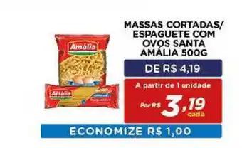 Massas Cortadas Espaguete Com Ovos Santa Amália 500g
